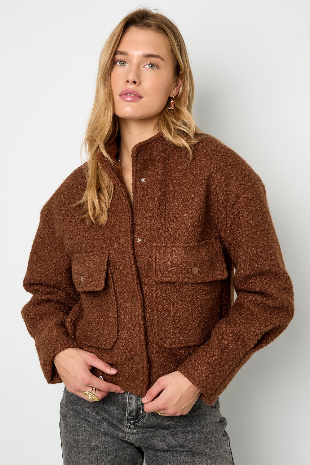 Boucle bomber jacket h5Picture4